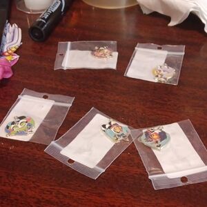 Colorful Cartoon Character Party Pins